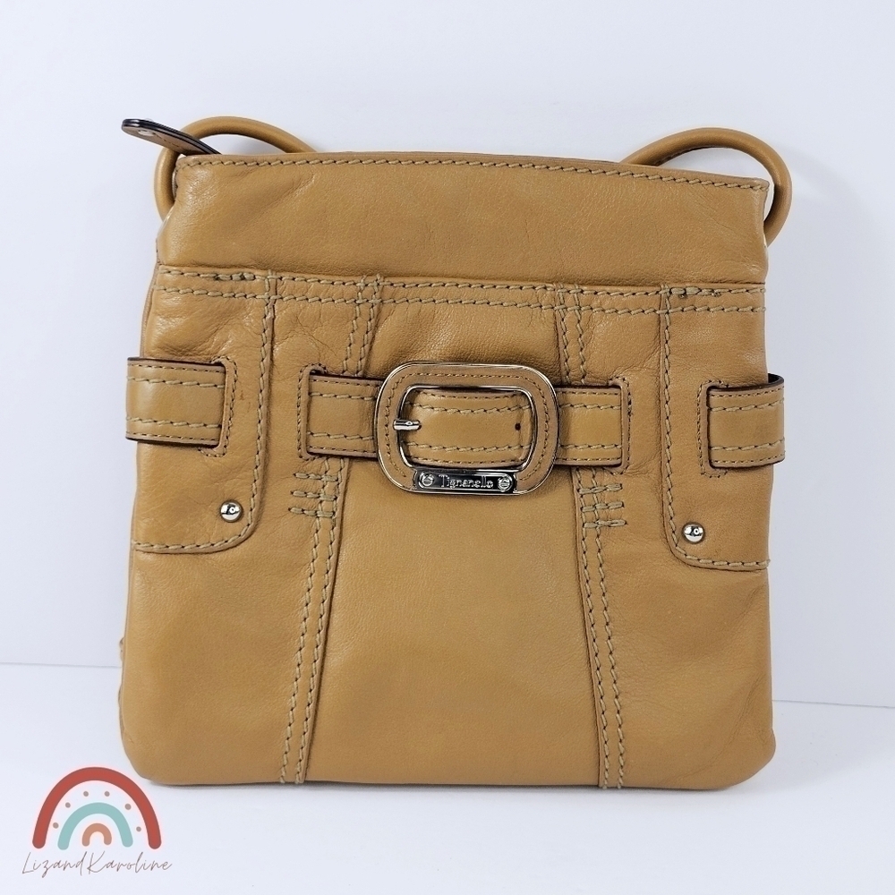Tignanello Genuine Leather Small Crossbody Travel Bag